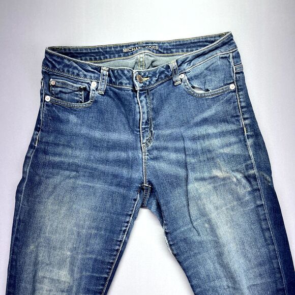 Michael Kors Skinny Dark Jeans RN#111818 Size 30 Medium Wash - Picture 2 of 16